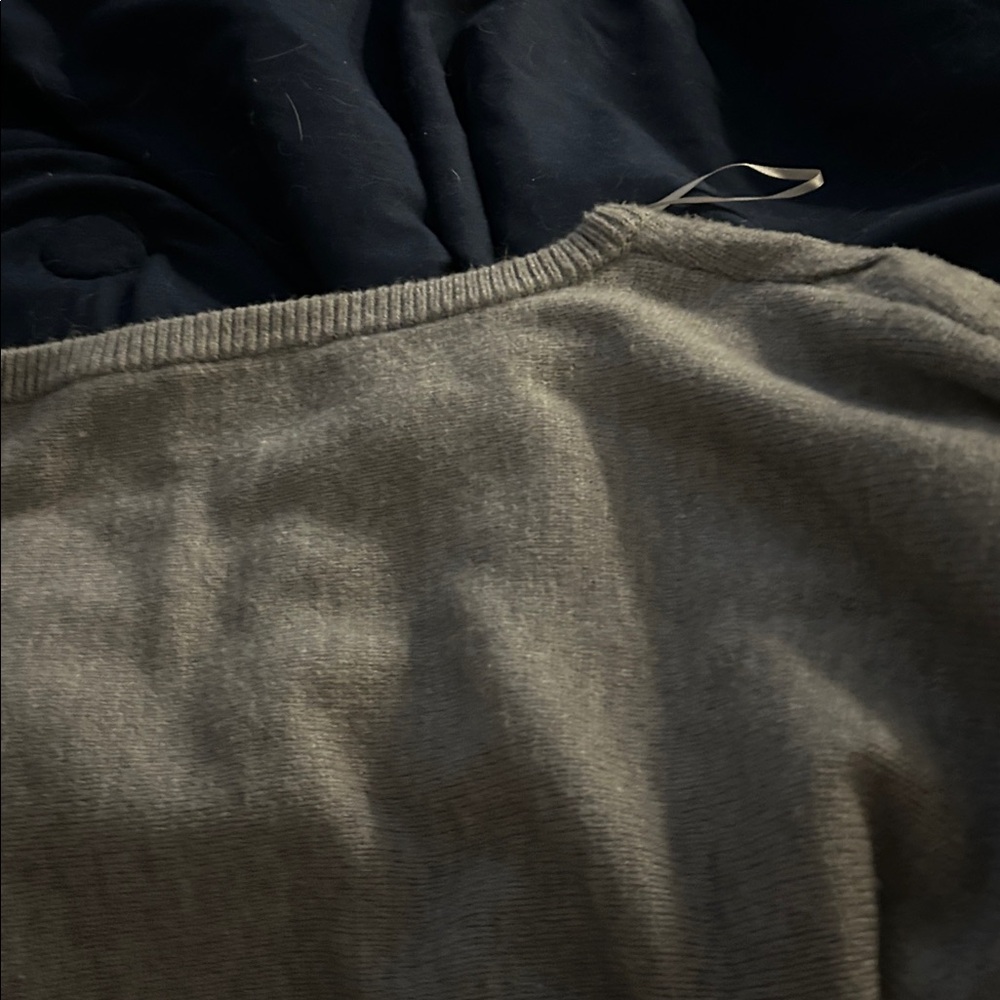 NWOT PHILOSOPHY Women’s Light Gray Sweater, Long sleeve, Textured w/Waistband - Picture 10 of 13